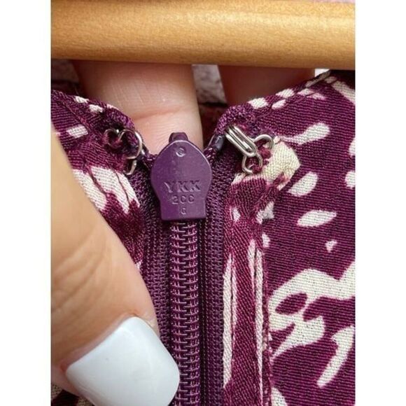 BA&SH Lia Pleated Printed Crepe mini dress size 6 - Picture 10 of 12